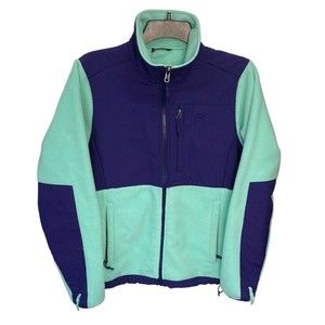 The North Face Denali Polartec Fleece Womens‎ Size Small Mint/Purple